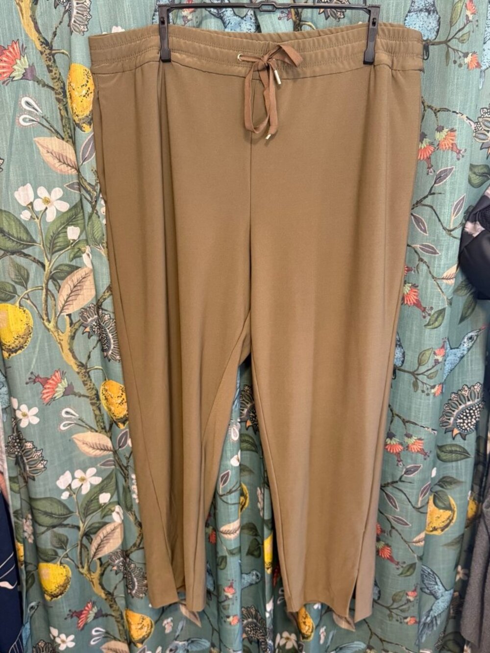 Joie Olive Green Tapered Pull-On Split Hem Pants XL